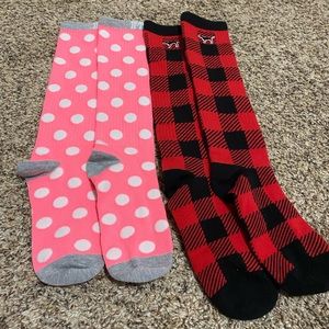 VS Pink Knee High Socks